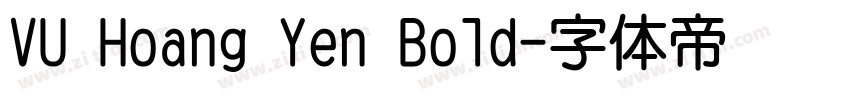 VU Hoang Yen Bold字体转换